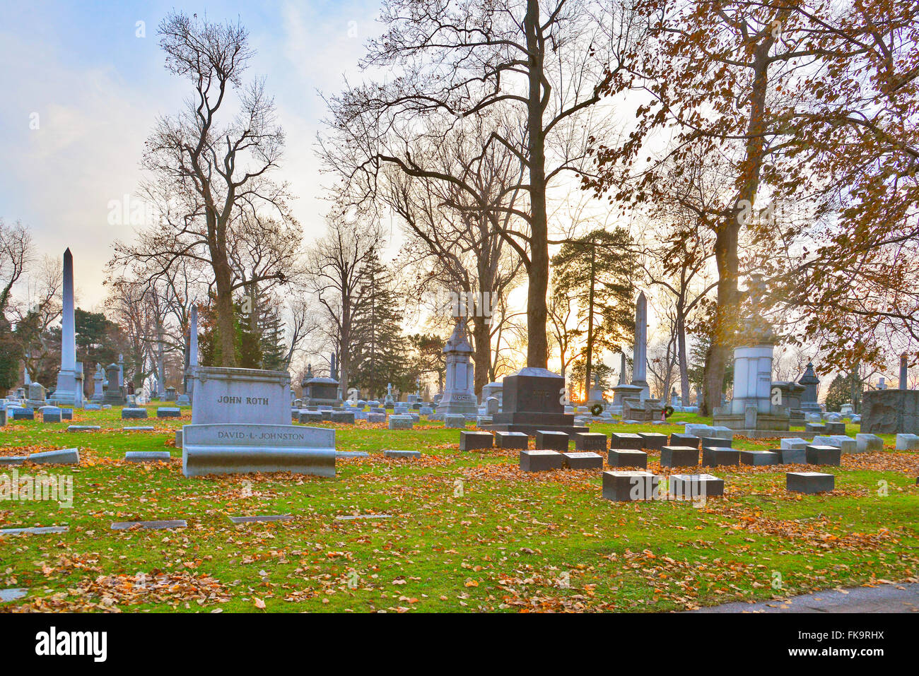 Forest Lawn Cemetery in Buffalo NY Stock Photo Alamy