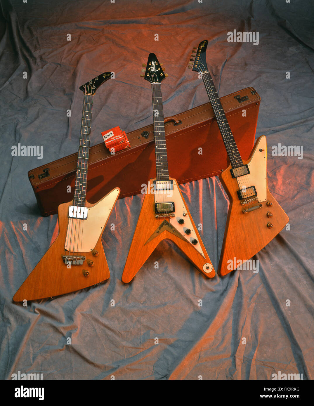 Vintage guitars, Stock Photo