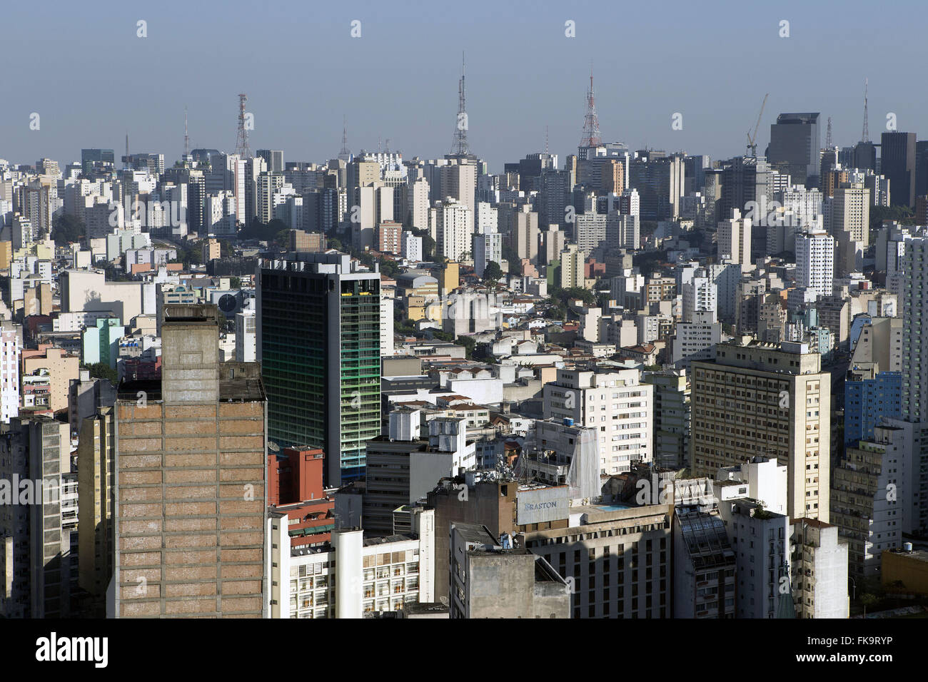 Vista do centro cidade a partir do Edifício Copan Stock Photo