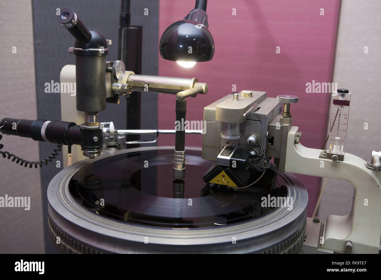 Vinyl record production - last manufactures of the country Stock Photo -  Alamy