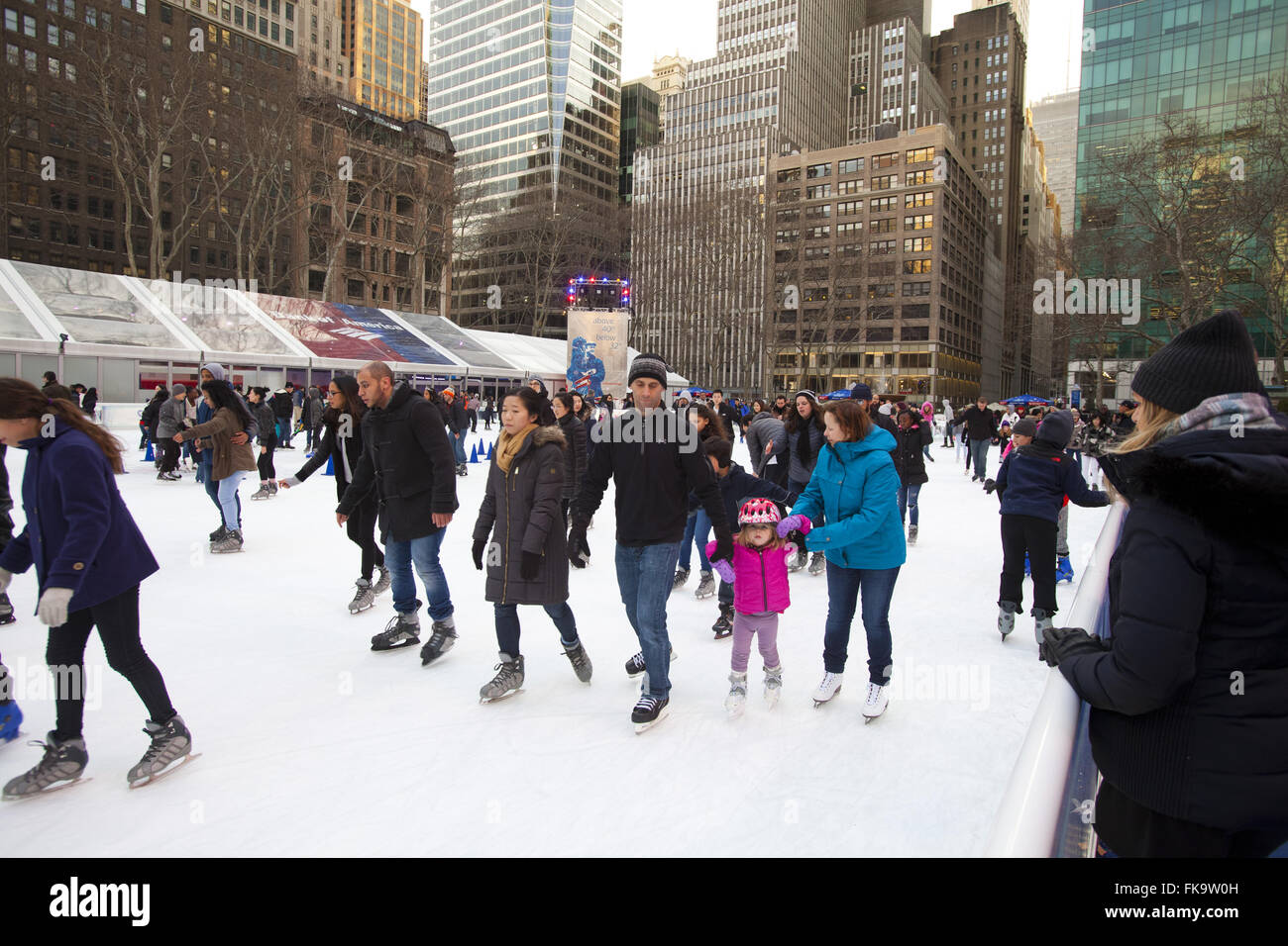 Ice Skating, Winter Village, Bryant Park, Manhattan, New York City, New