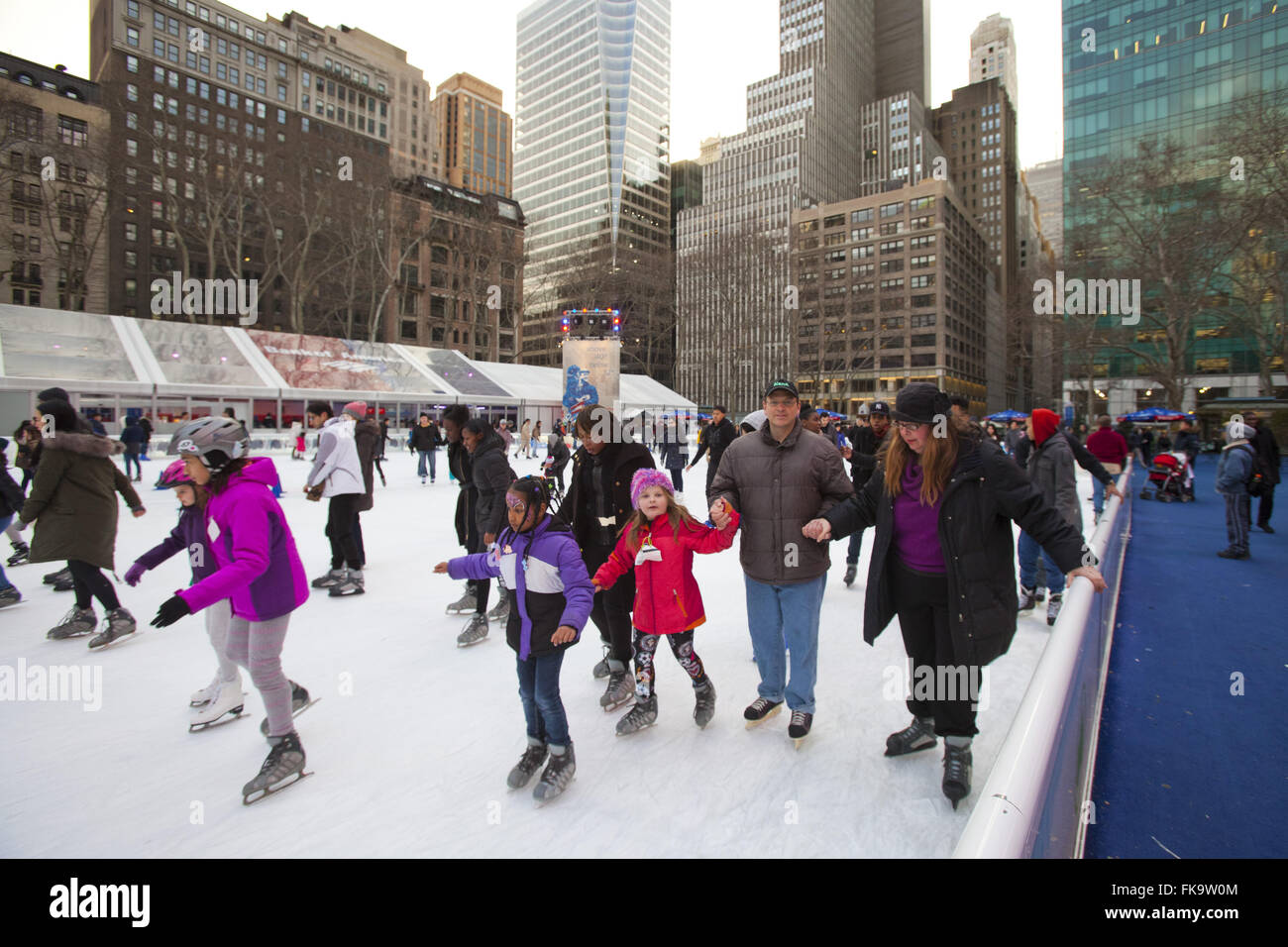 Ice Skating, Winter Village, Bryant Park, Manhattan, New York City, New