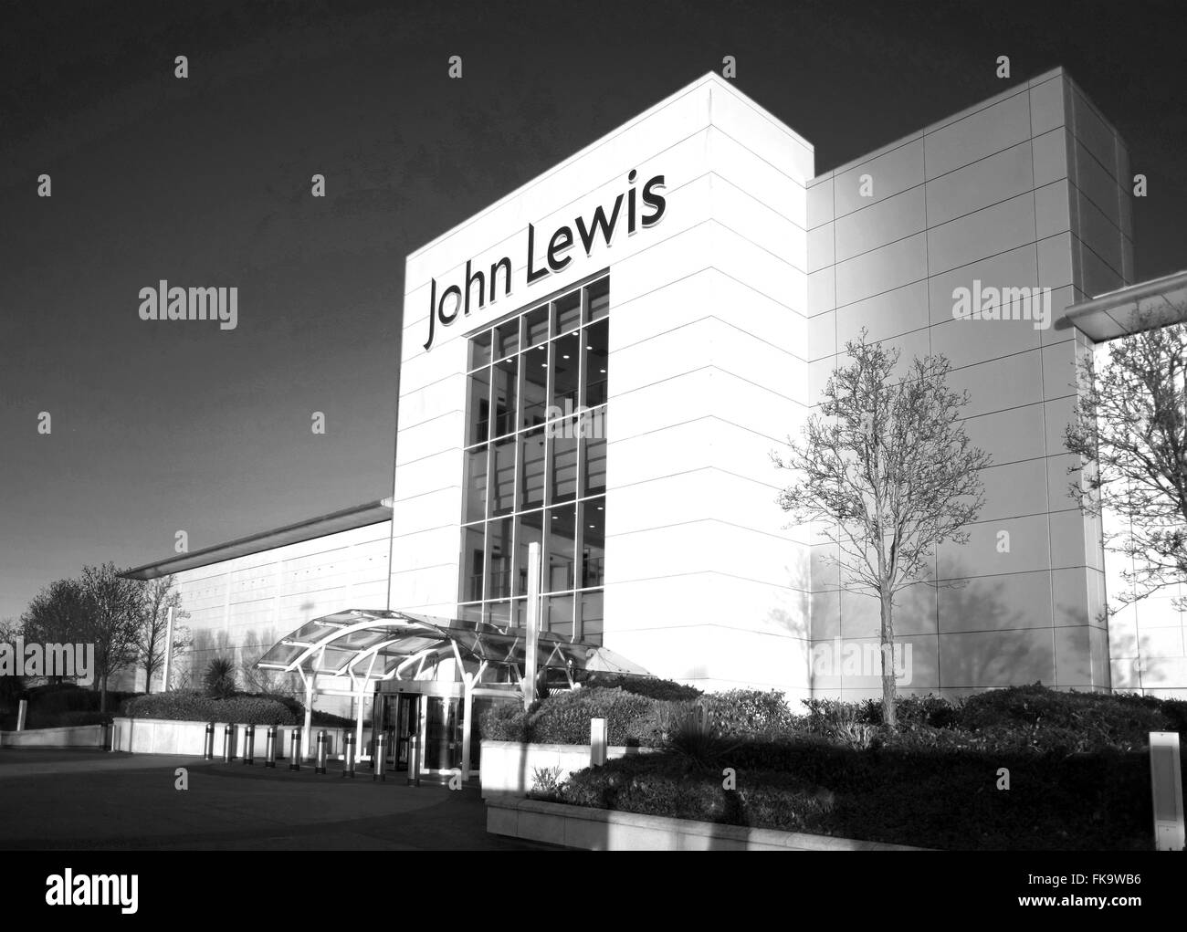 The impressive John Lewis store front in the Mall at Cribbs Causeway in