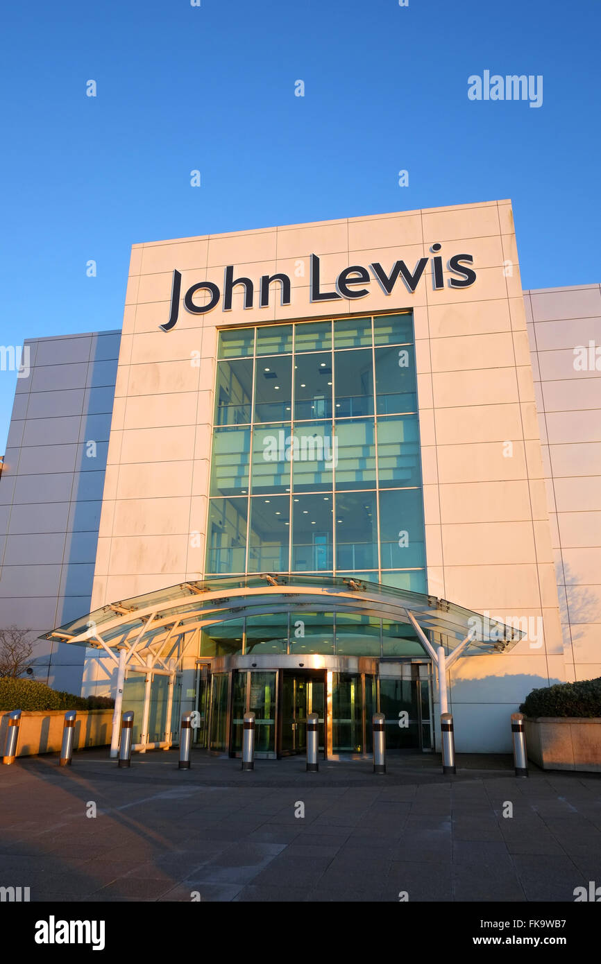 The impressive John Lewis store front in the Mall at Cribbs Causeway in
