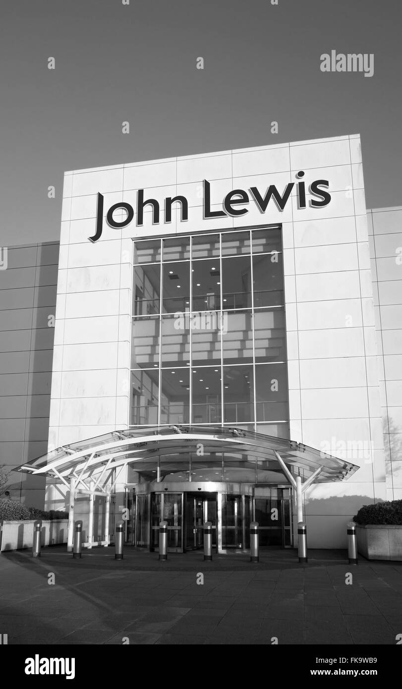 The impressive John Lewis store front in the Mall at Cribbs Causeway in