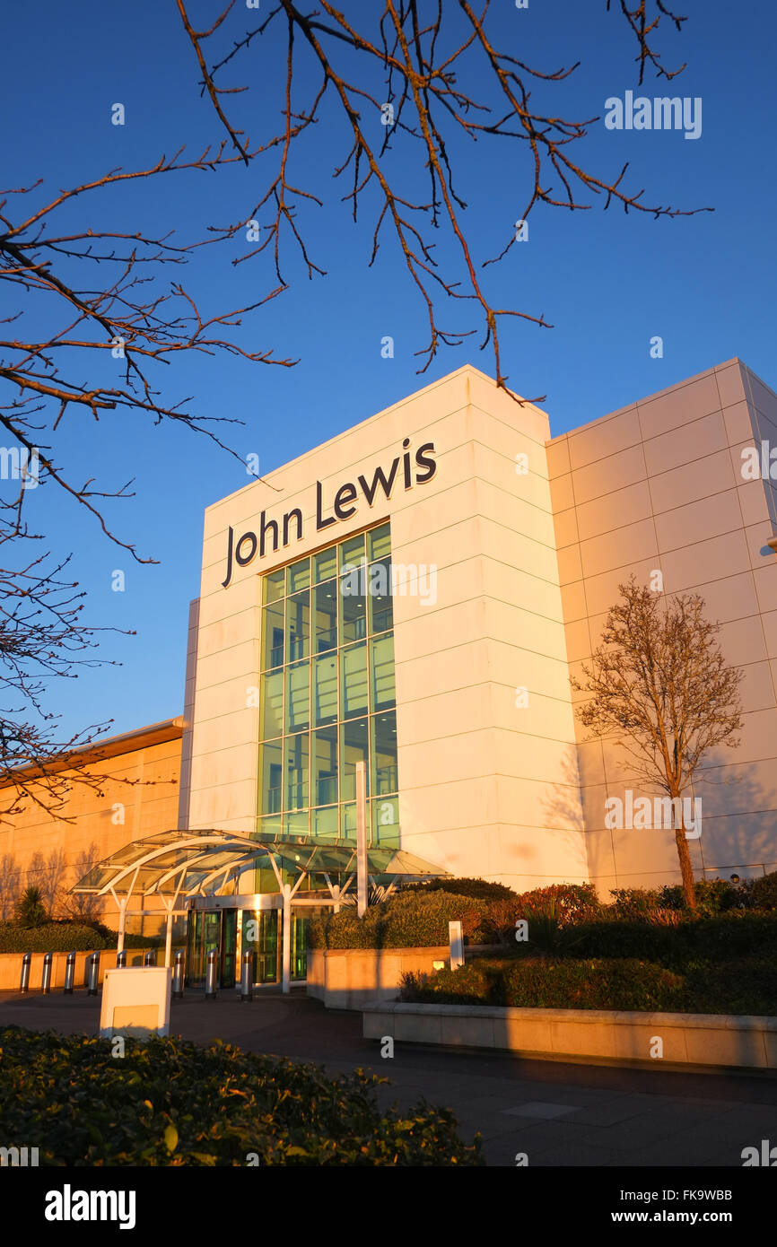 The impressive John Lewis store front in the Mall at Cribbs Causeway in