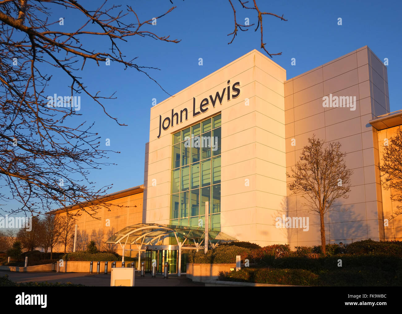 The impressive John Lewis store front in the Mall at Cribbs Causeway in