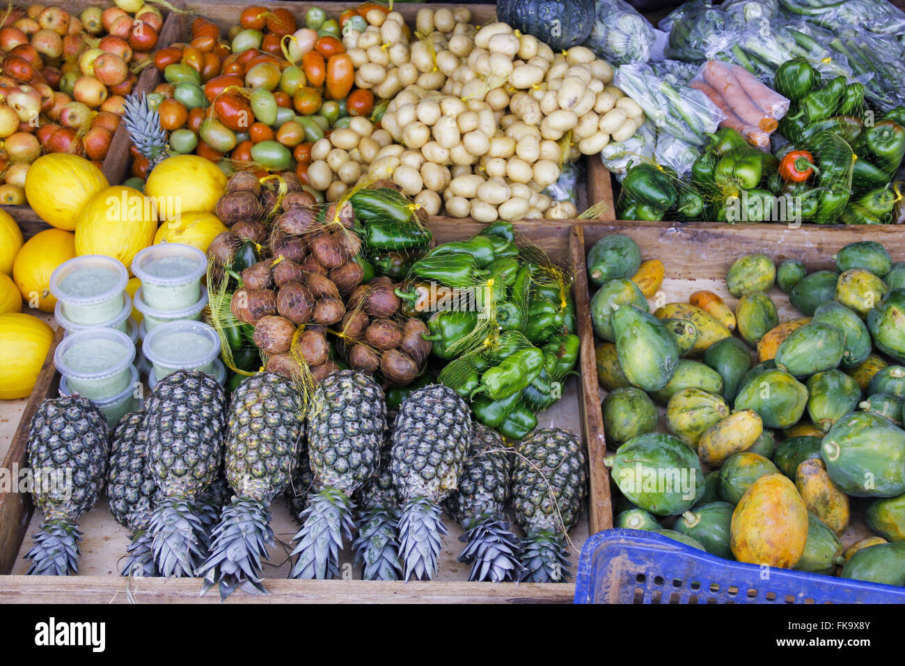 Fair farmers in City Market - South Chapada Diamantina Stock Photo