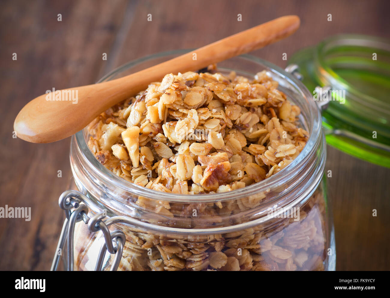 Granola in a jar Stock Photo Alamy