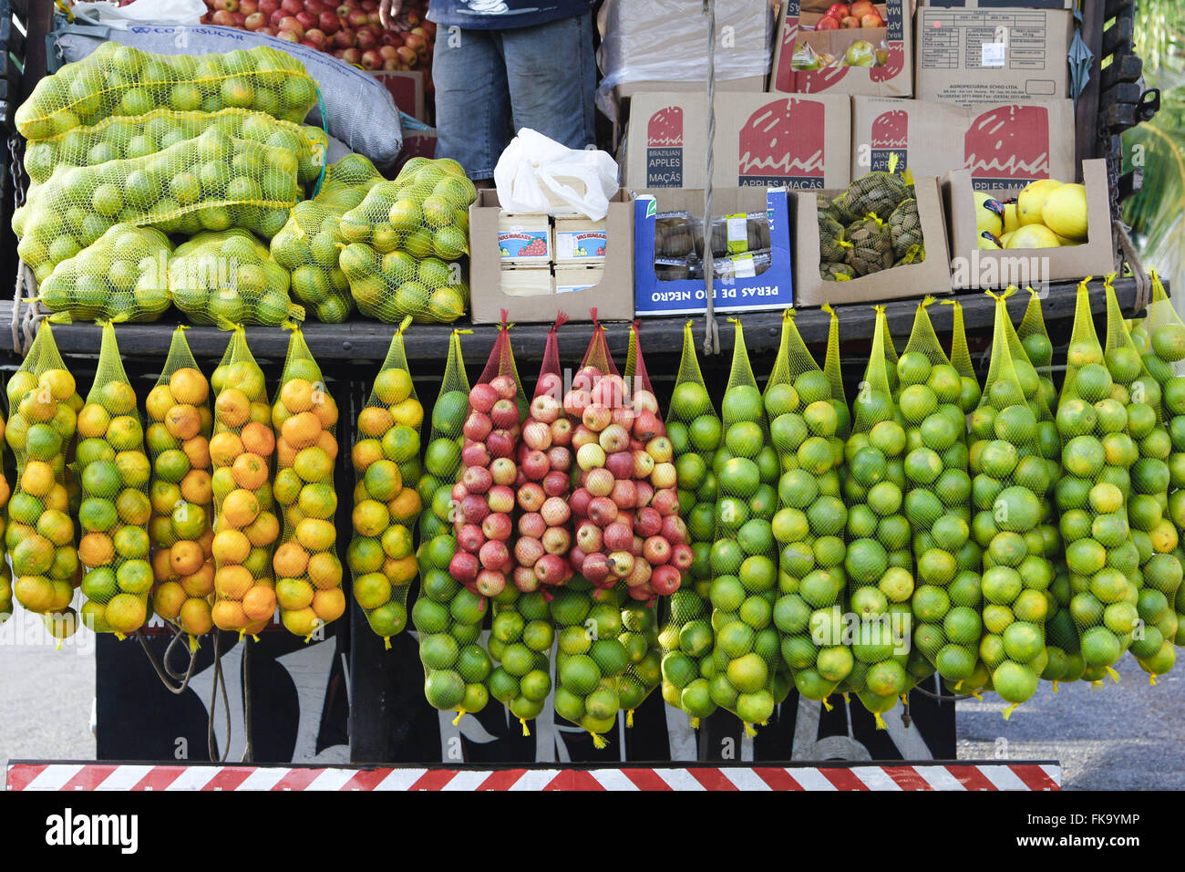 Commerce brought the fruit of the state of Sao Paulo in truck Stock Photo