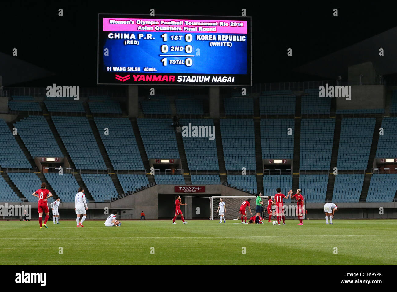 Yanmar Stadium Nagai Osaka Japan 7th Mar 16 China Team Group Stock Photo Alamy