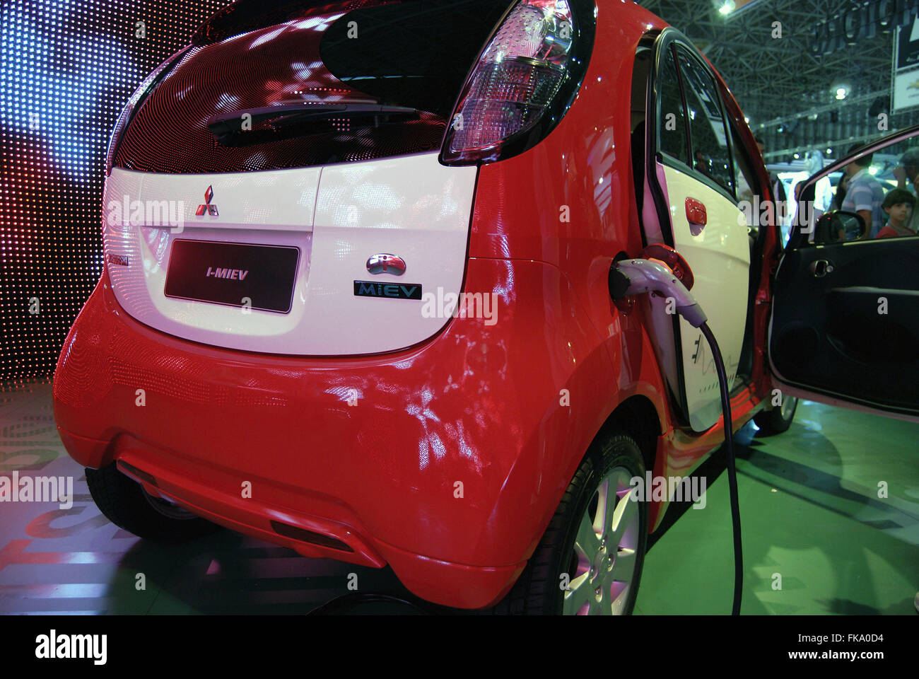 Motor Anhembi - Mitsubishi i Miev - electric car Stock Photo