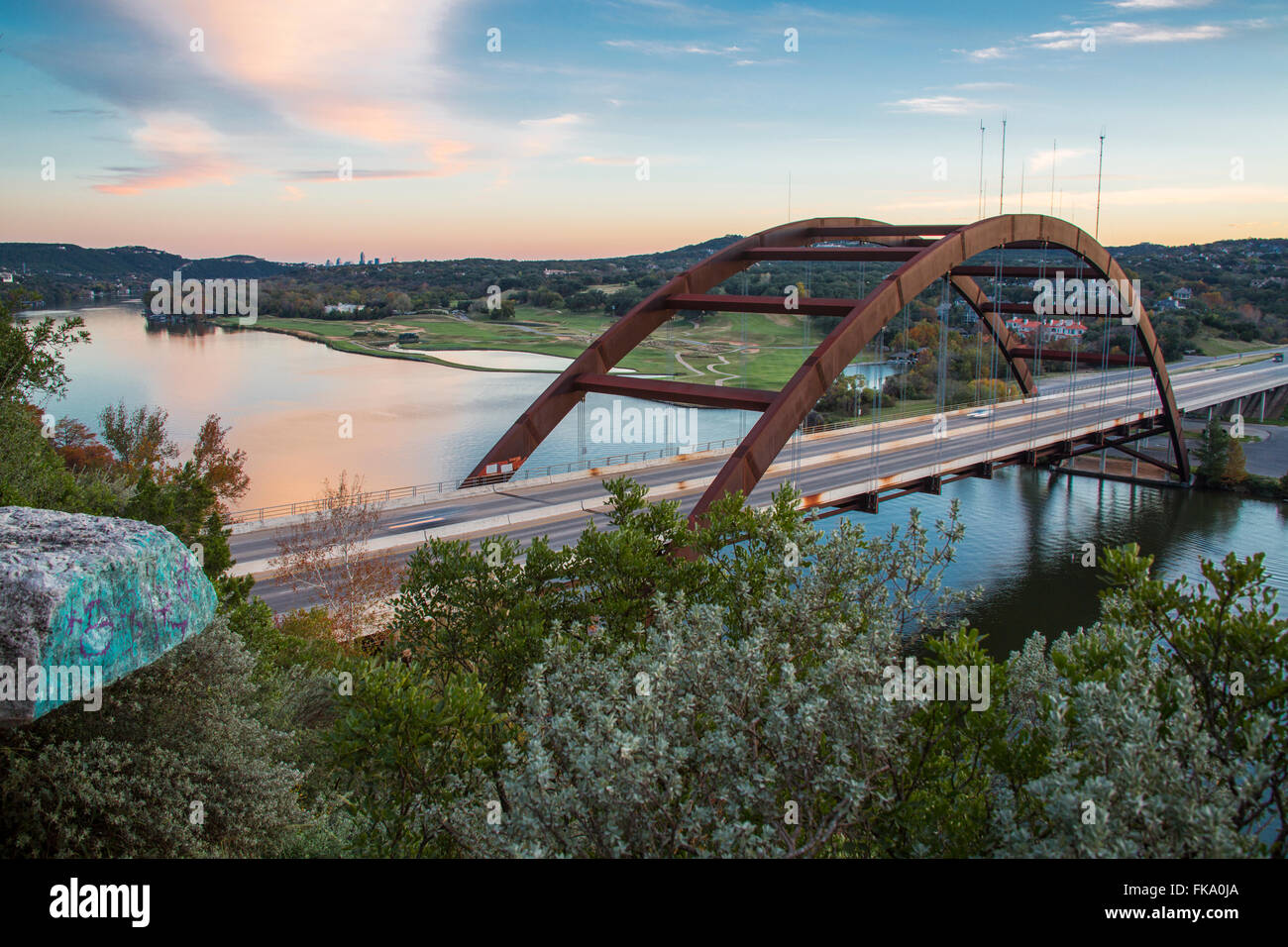 Pennybacker Bridge Hi Res Stock Photography And Images Alamy