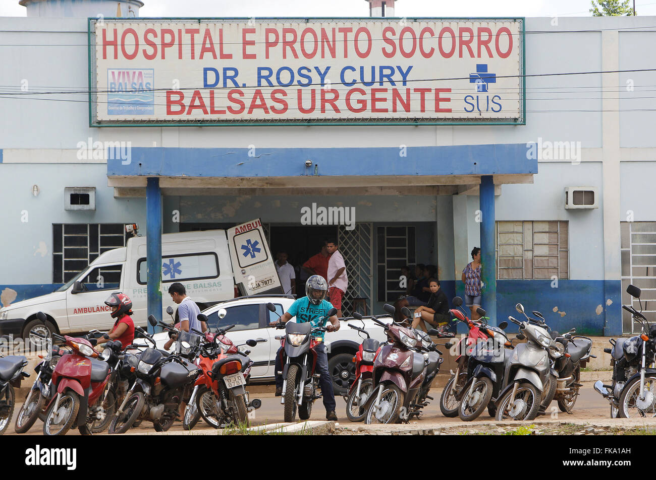 Facade of the Hospital and Emergency Room Dr. Rosy Cury Stock Photo