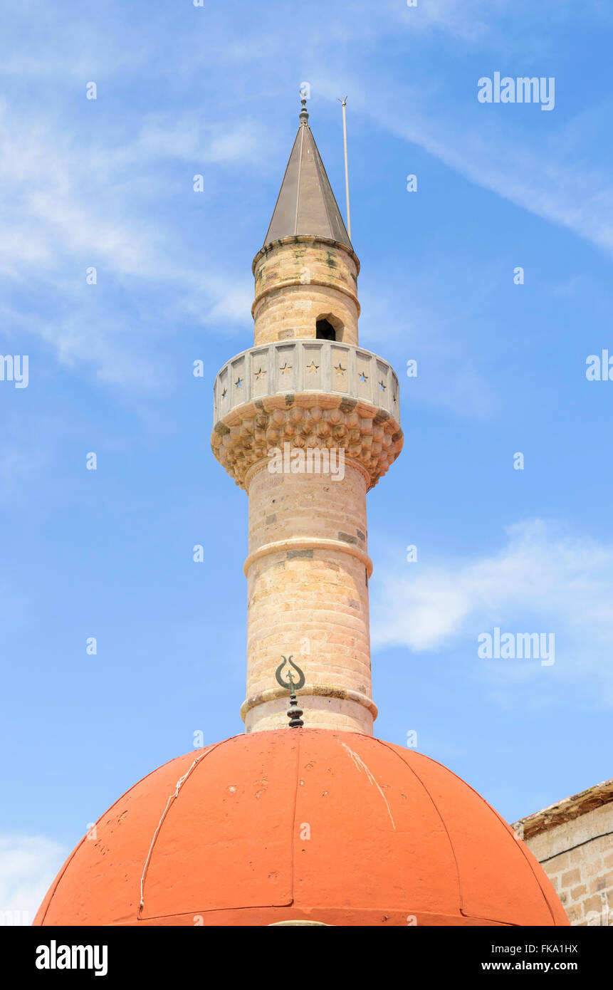 Detail of the Defterdar Mosque in Plateia Eleftherias, Kos Town, Dodecanese, Greece Stock Photo