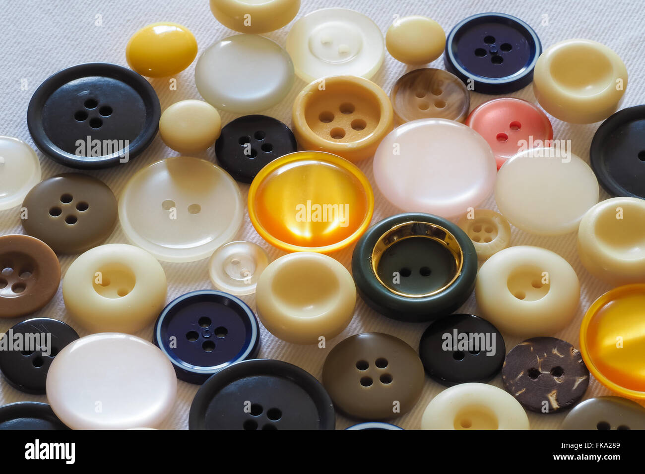 Buttons Different Colors Stock Photo
