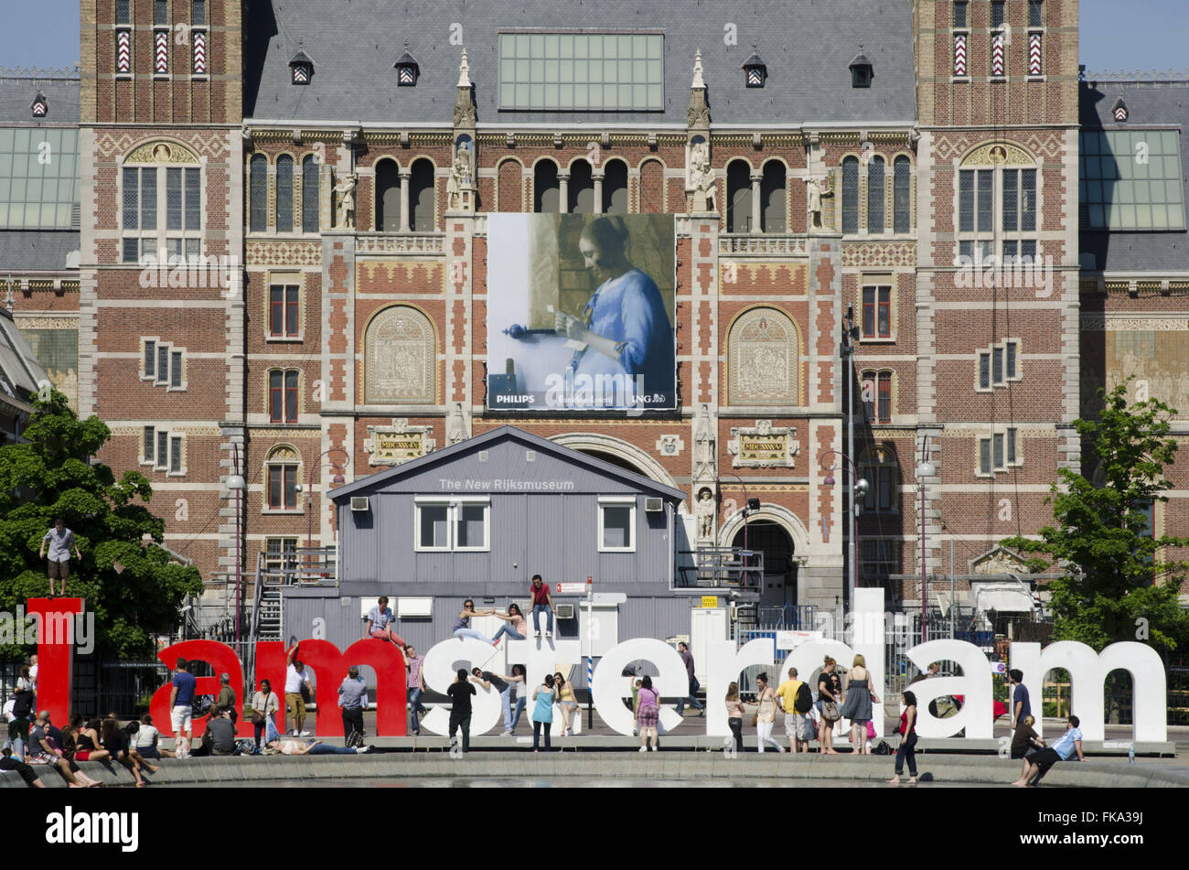 Rijksmuseum - Amsterdam City Museum - historic center Stock Photo