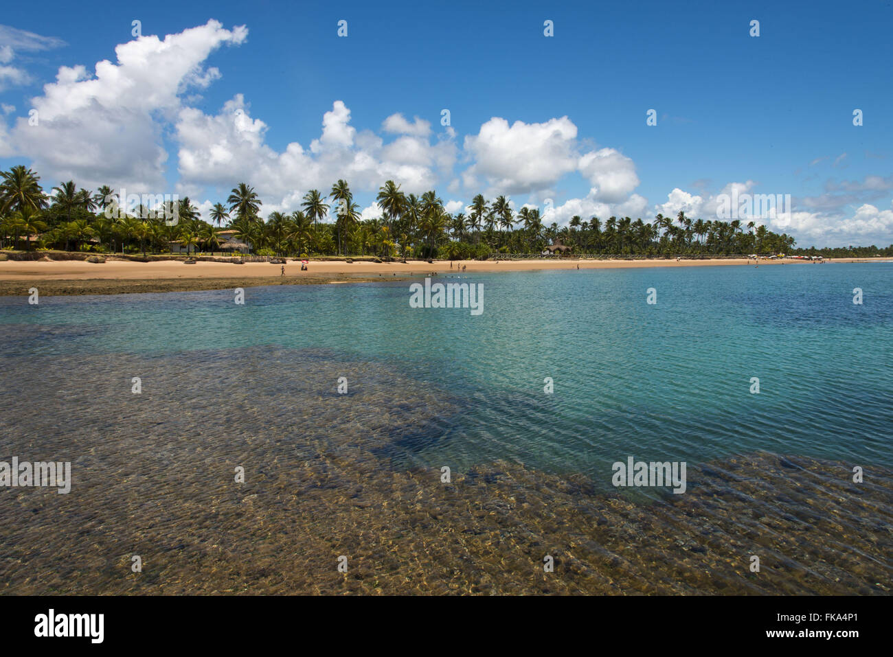 Pools among the coral reefs of the Beach Taipu Out Stock Photo