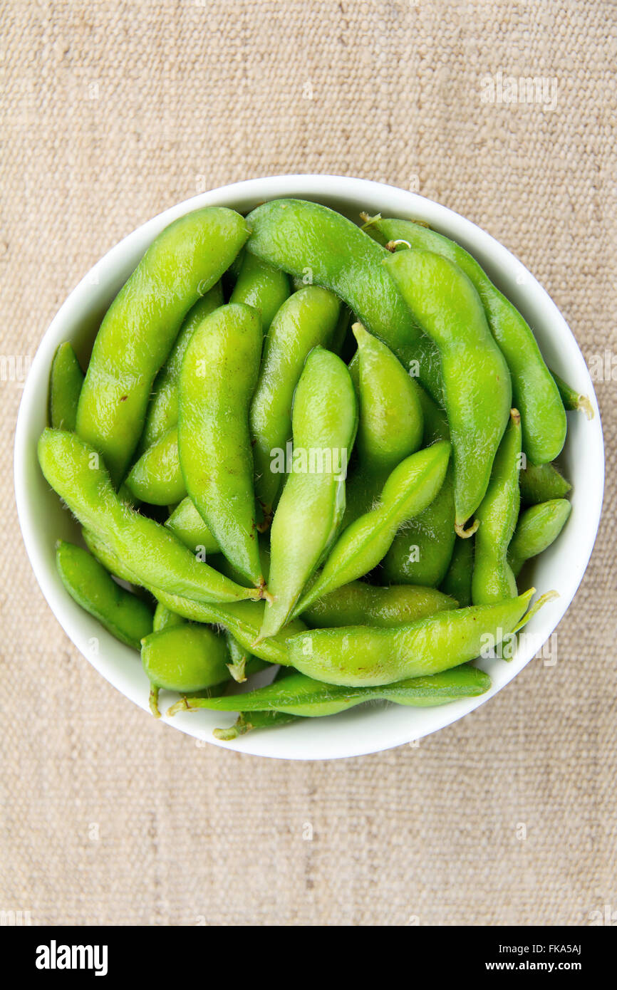 Edamame soy beans Stock Photo Alamy