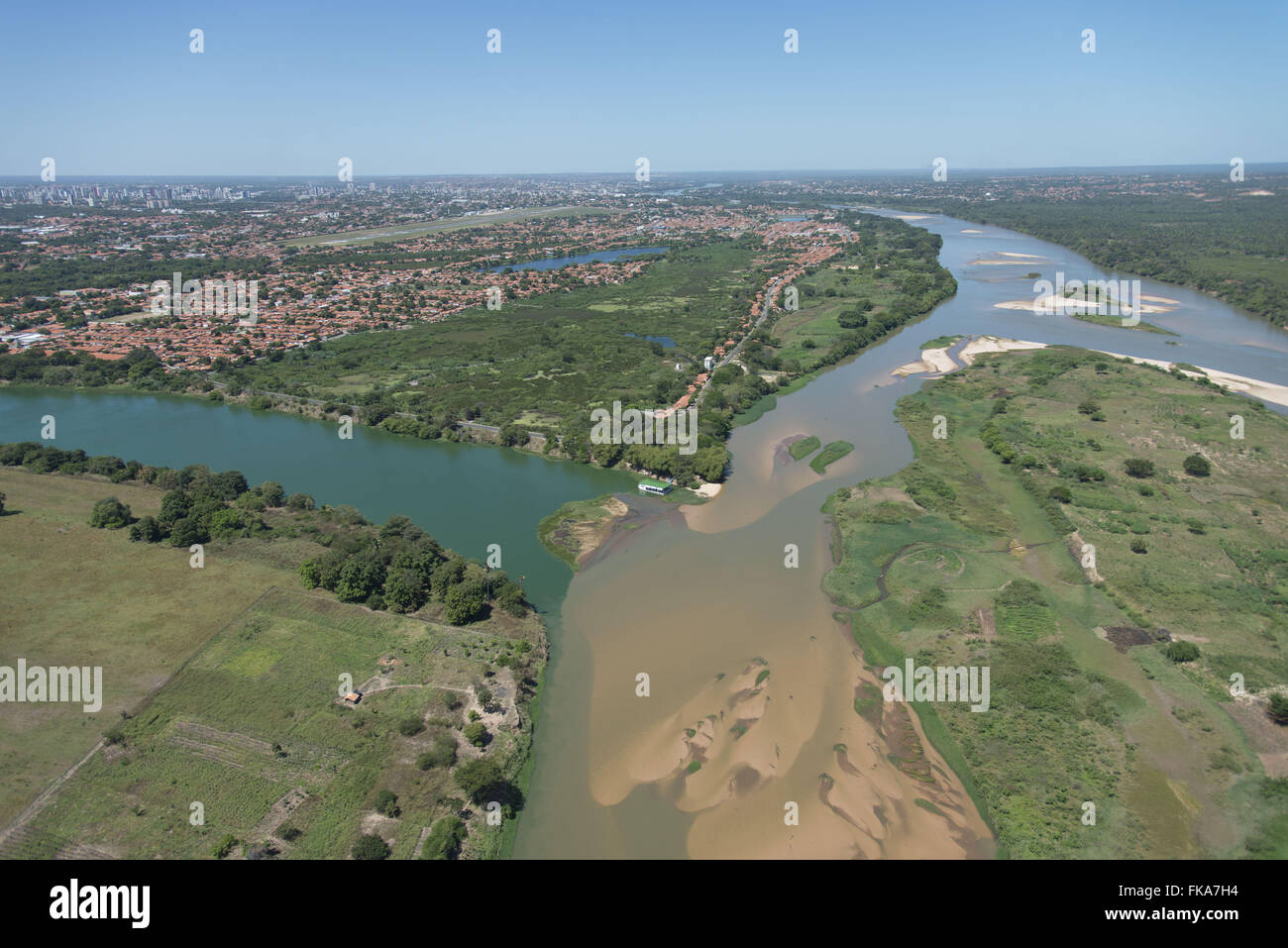 Vista aérea do Parque Ambiental Encontro