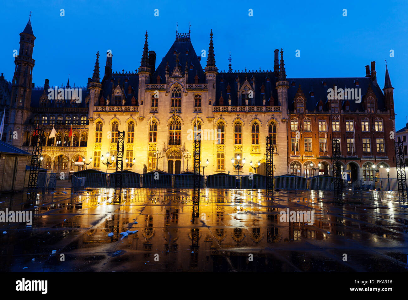 Provincial Palace in Bruges Stock Photo