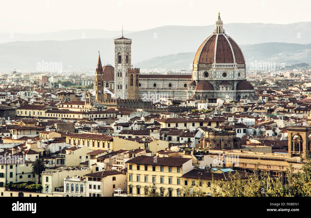 Florence (Italian: Firenze, alternative obsolete form: Fiorenza; Latin: Florentia) is the capital city of the Italian region of Stock Photo