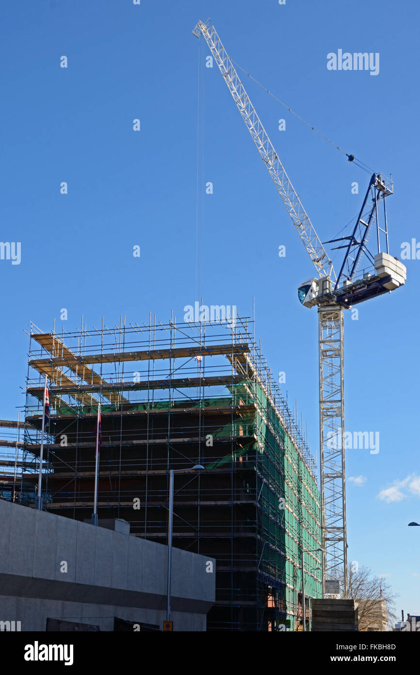 Crane & Scaffolding. Nottingham, England Stock Photo Alamy