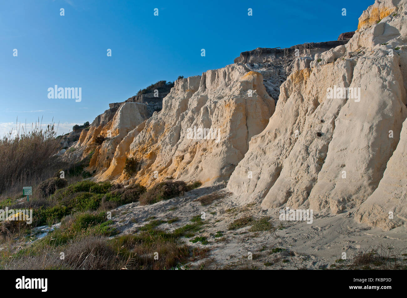 Natural Monument Cliffs of the Asperillo, Donana natural park, Almonte, Huelva province, Region of Andalusia, Spain, Europe Stock Photo