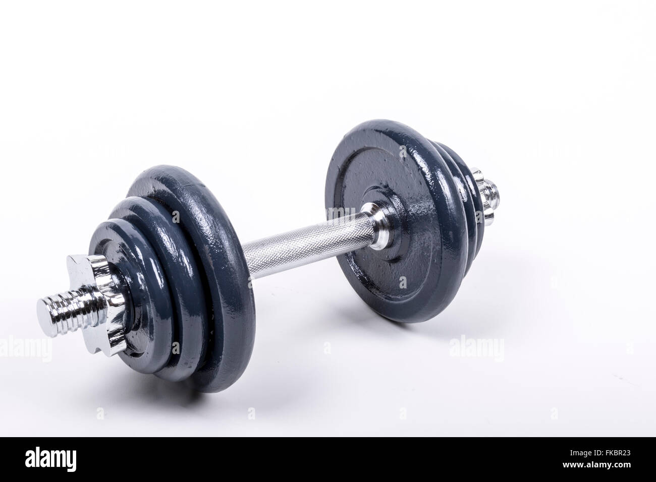 Weights for exercise Stock Photo