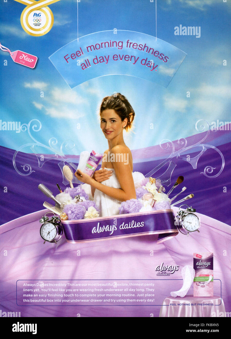 2010s UK Always Magazine Advert Stock Photo - Alamy