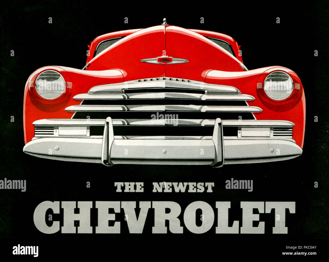 1940s USA Chevrolet Magazine Advert (detail) Stock Photo