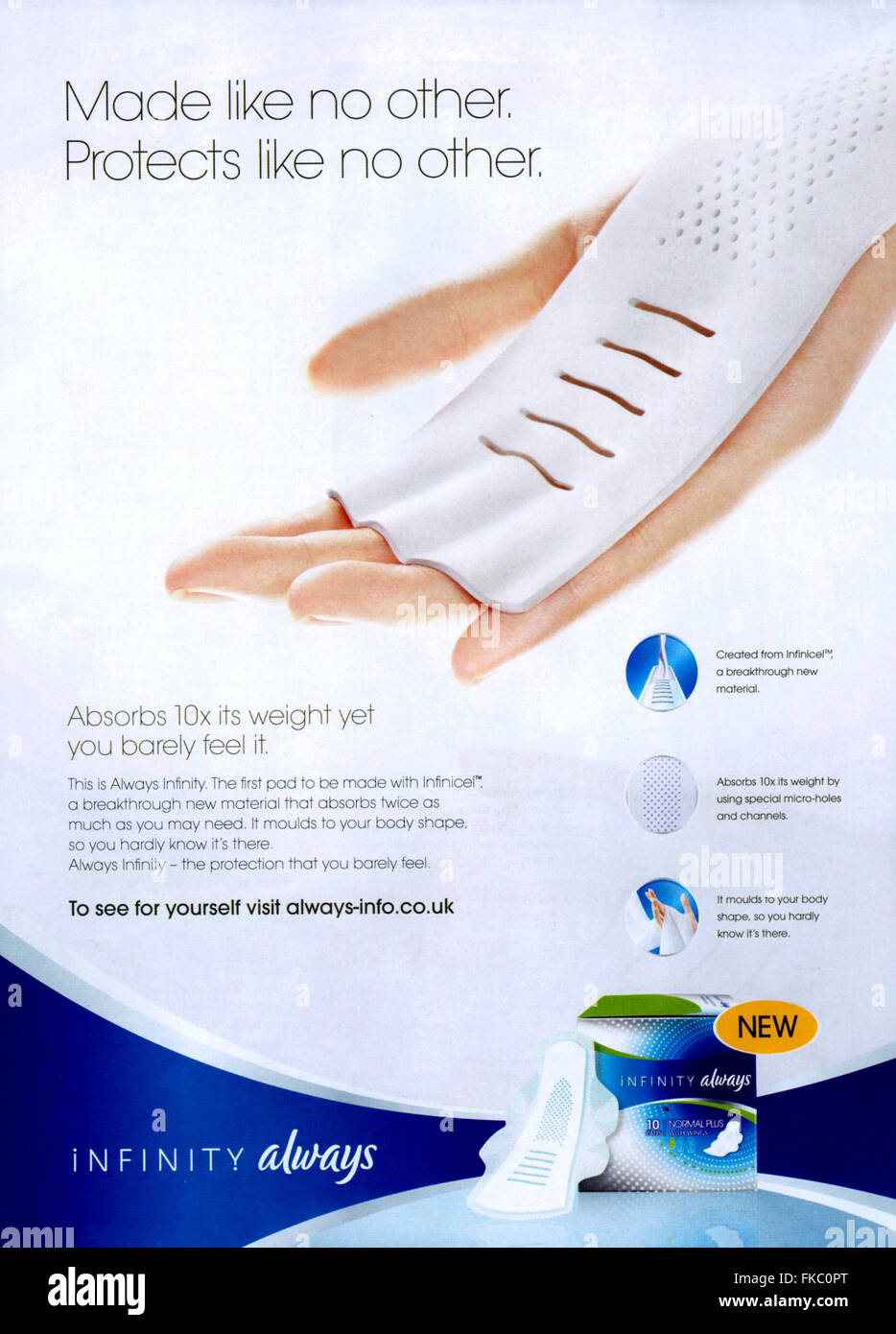 Sanitary towels advert hi-res stock photography and images - Alamy