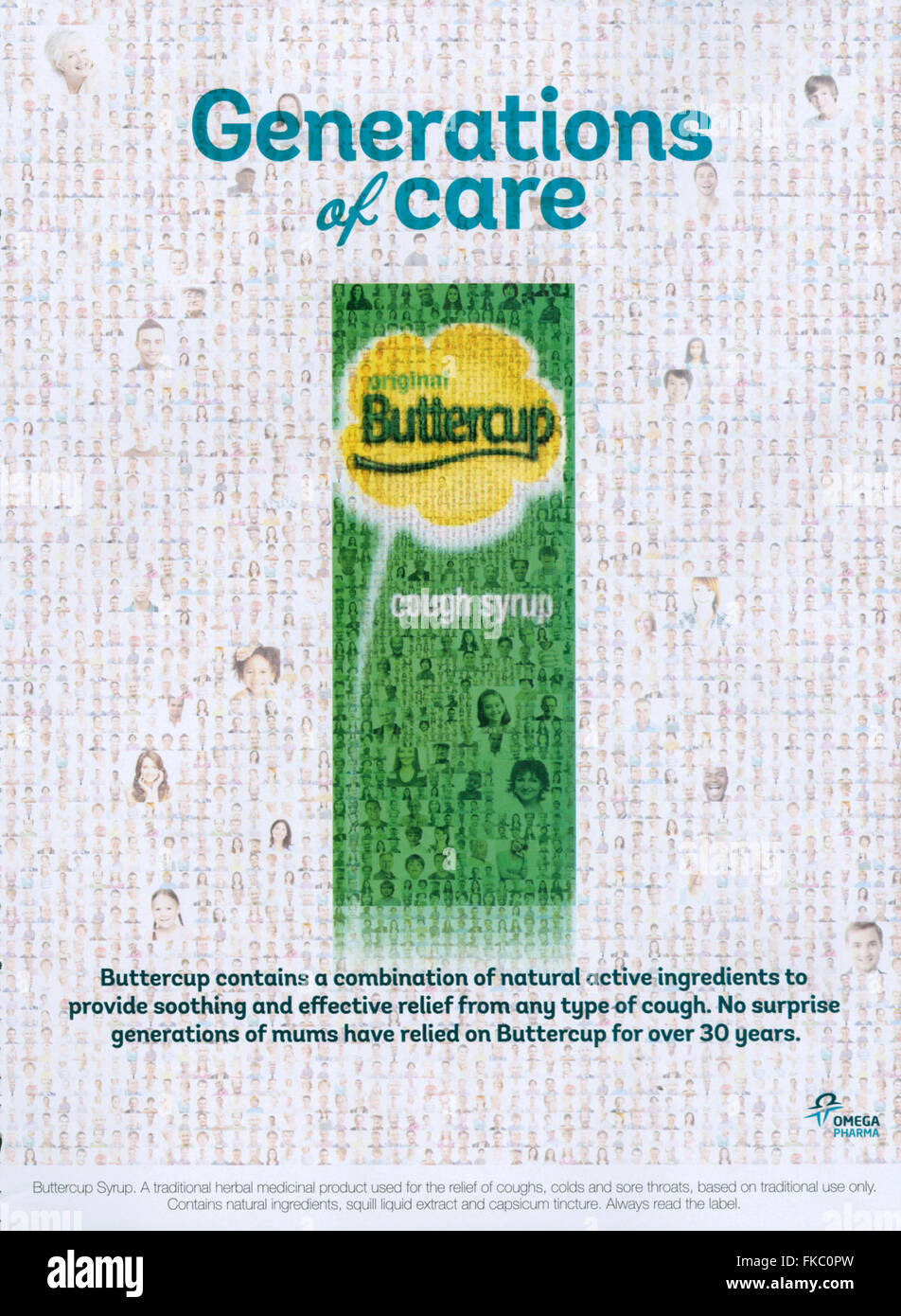 2010s UK Buttercup Magazine Advert Stock Photo