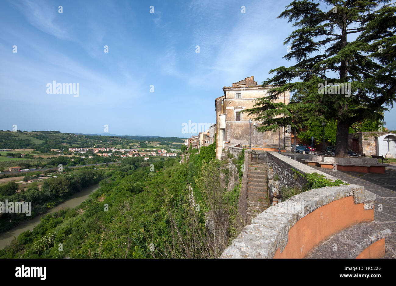 Orte, view towards the Tiber Valley, Lazio, Italy Stock Photo - Alamy