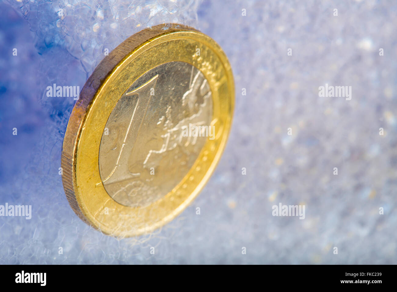 economic recovery of the euro currency and refloating the economy Stock Photo