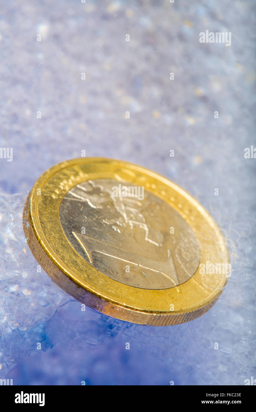 economic recovery of the euro currency and refloating the economy Stock Photo