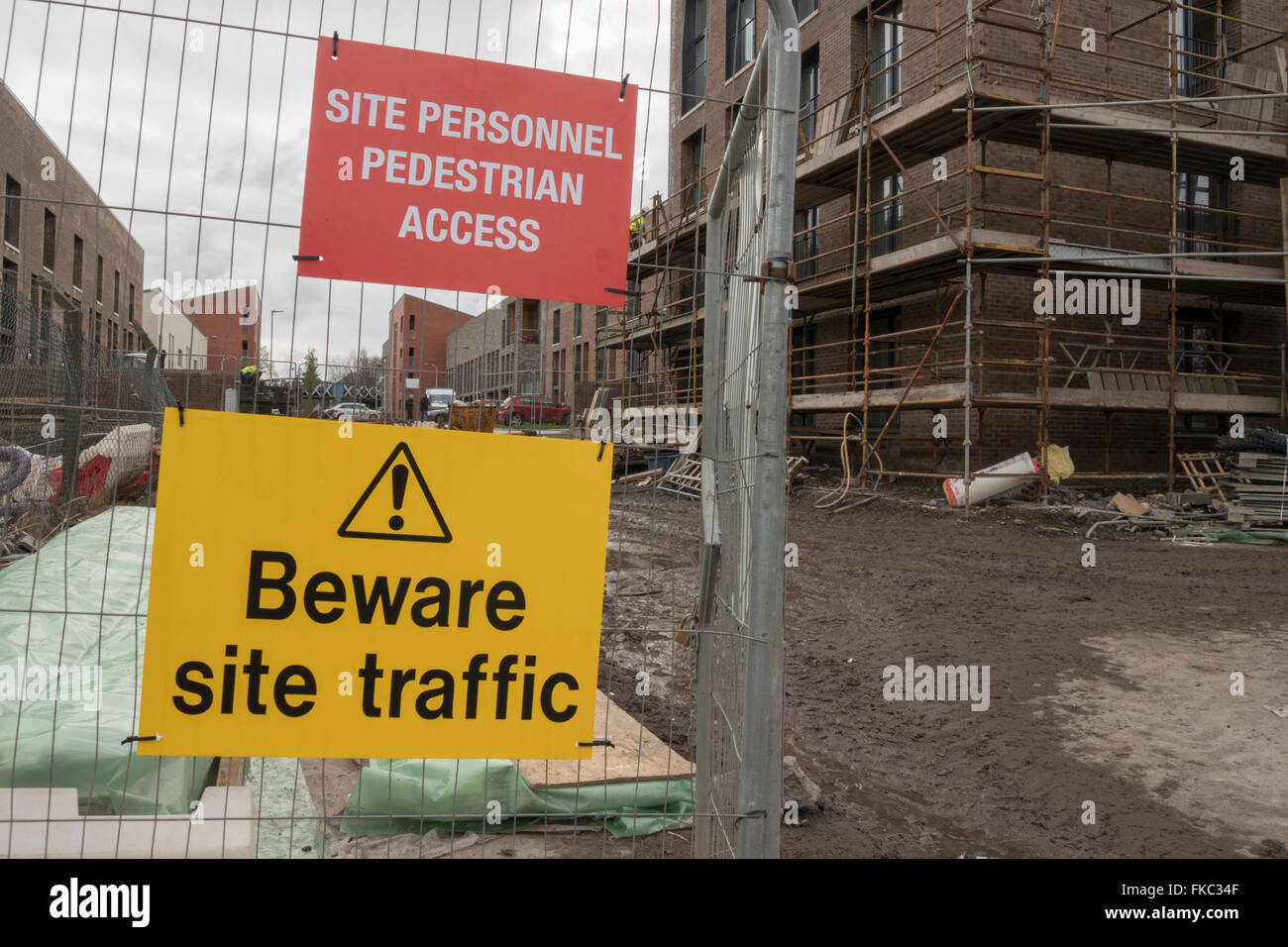 Construction Site Health And Safety Signage Building Site United Kingdom Stock Photo Alamy