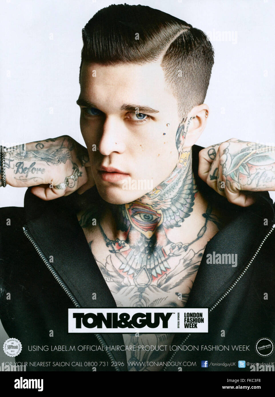 2010s Uk Toni Guy Magazine Advert Stock Photo 97996508 Alamy