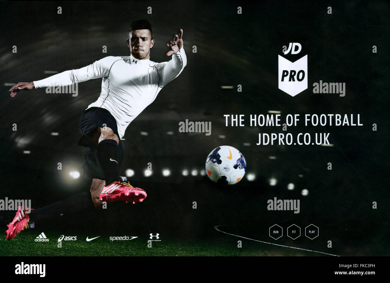 2010s UK JD Sports Magazine Advert Stock Photo