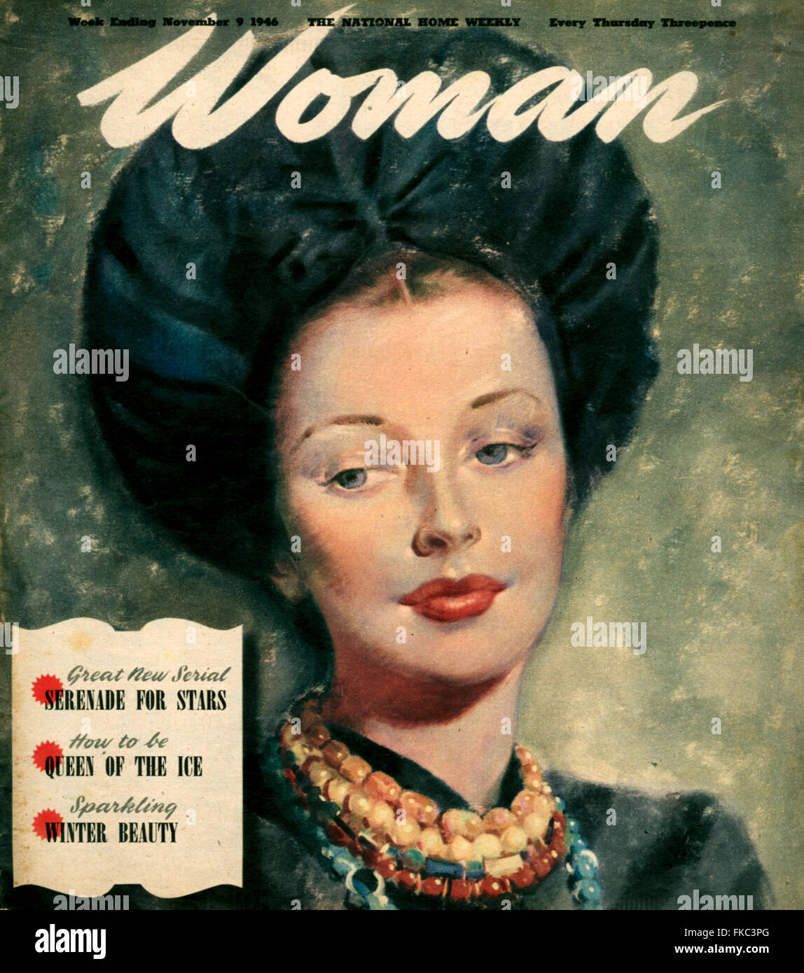1940s UK Woman Magazine Cover Stock Photo