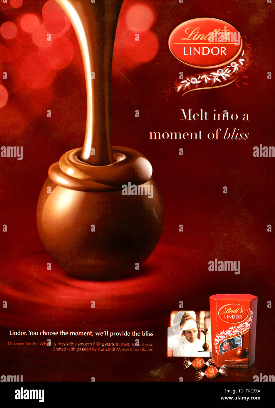 2010s UK Lindt Magazine Advert Stock Photo Alamy