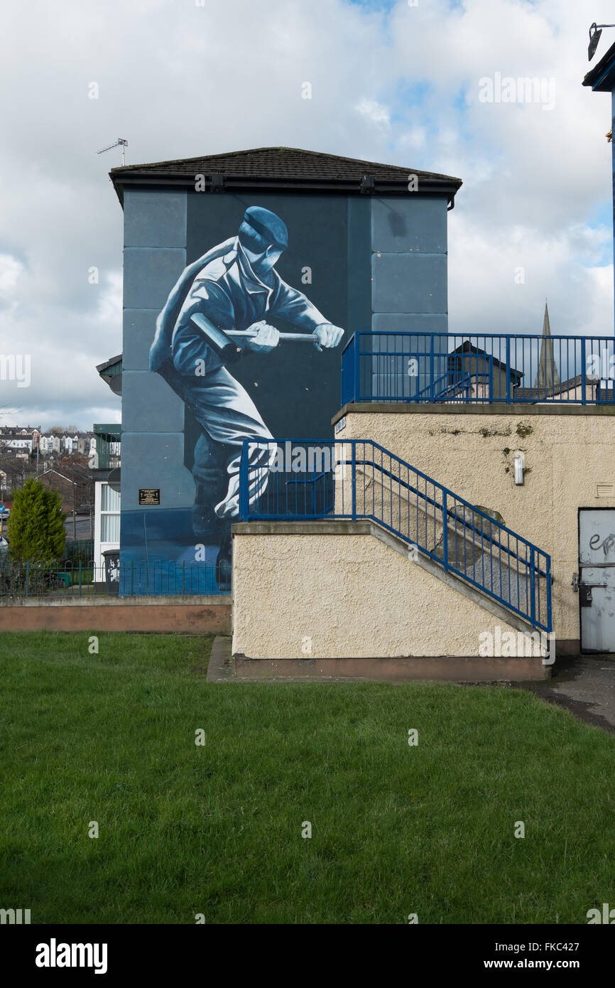 Republican Mural Bogside Derry Londonderry Northern Ireland Stock Photo