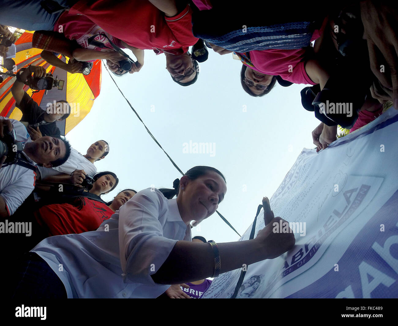 Manila, Philippines. 8th Mar, 2016. Presidential candidate Senator