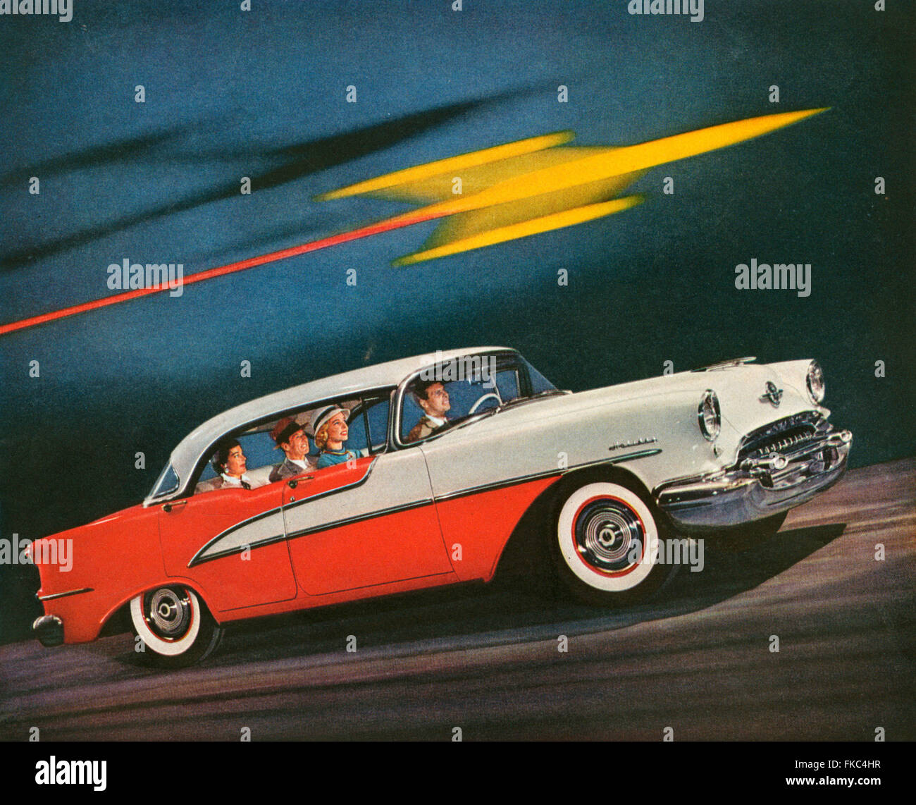 1950s USA Oldsmobile Magazine Advert (detail) Stock Photo