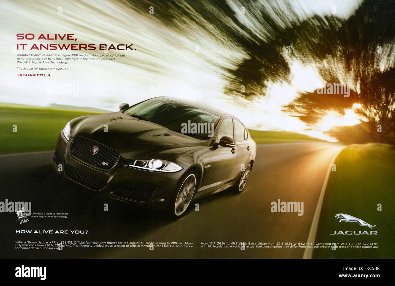 2010s UK Jaguar Magazine Advert Stock Photo - Alamy