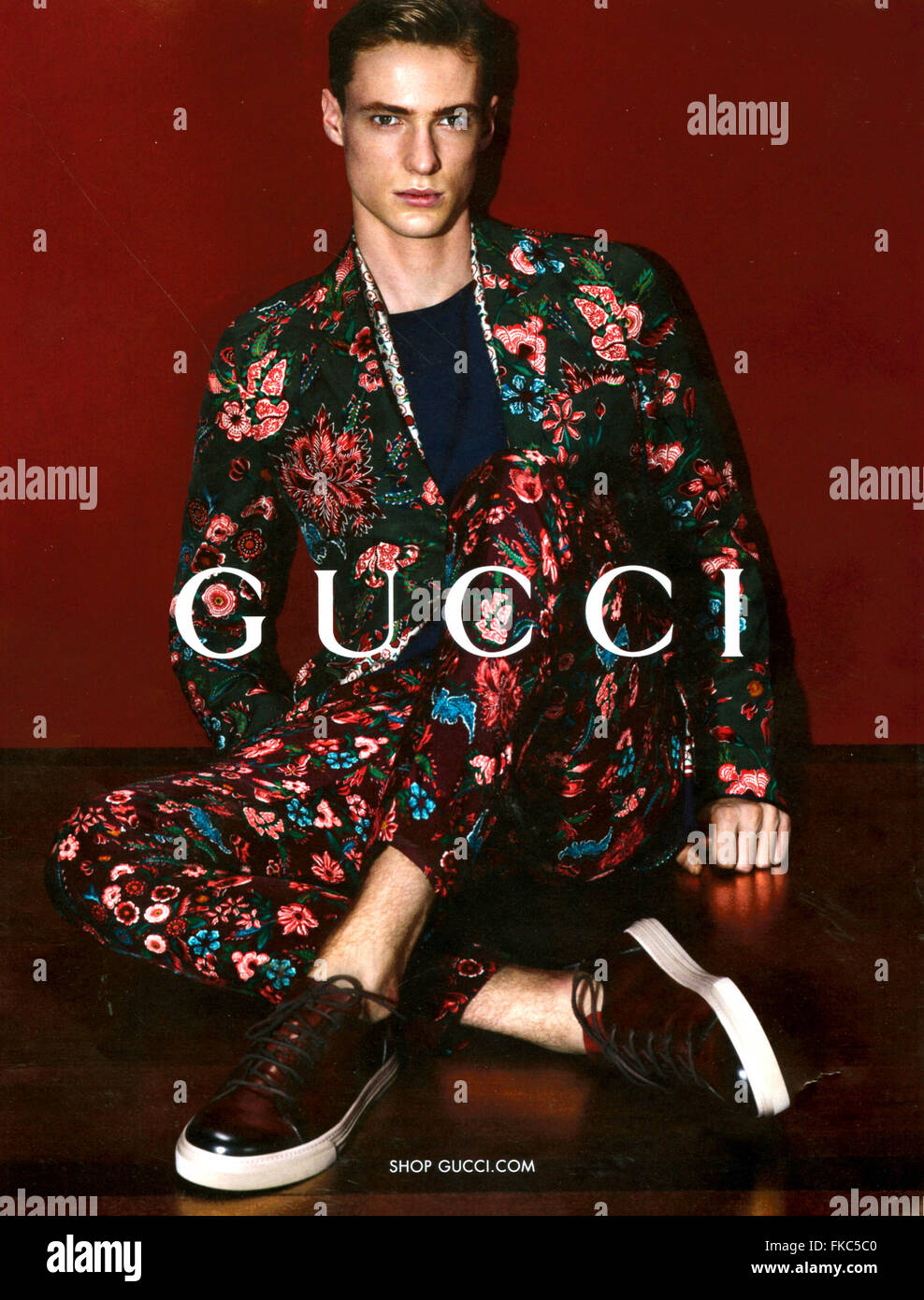 2010s UK Gucci Magazine Advert Stock Photo - Alamy
