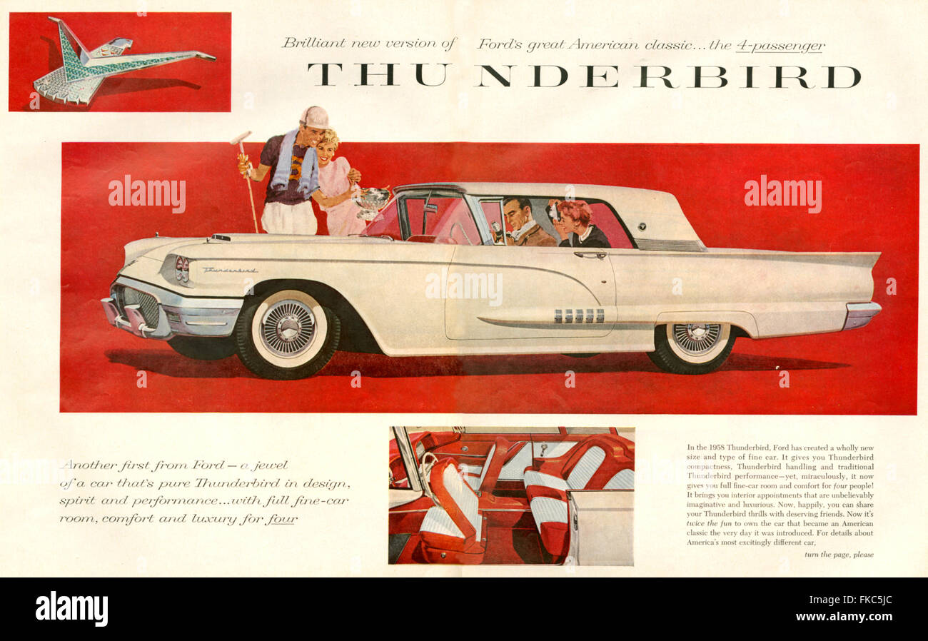 Ford thunderbird 1950s hi-res stock photography and images - Alamy