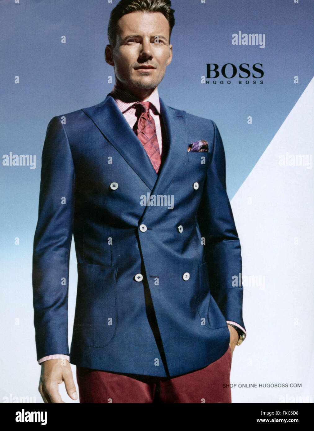 2010s UK Hugo Boss Magazine Advert Stock Photo - Alamy