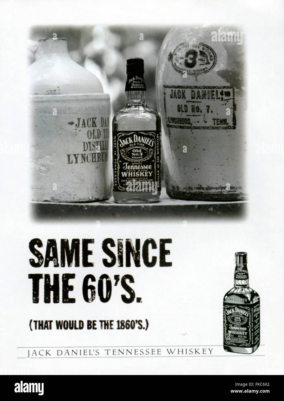 1990s USA Jack Daniel's Magazine Advert Stock Photo - Alamy