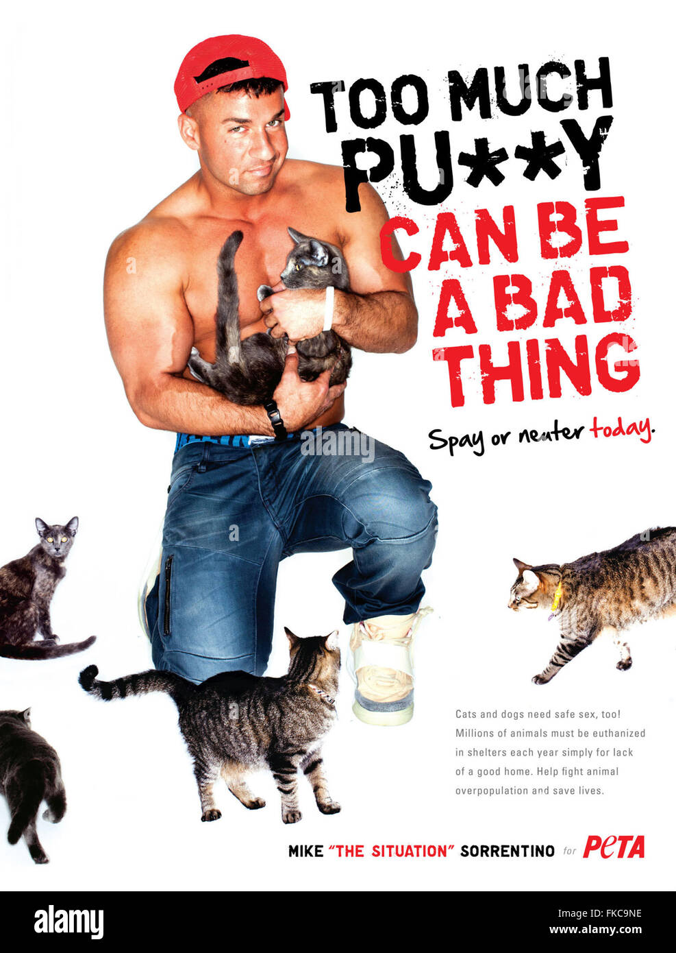 2010s USA PETA Magazine Advert Stock Photo - Alamy